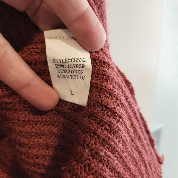 Dreamers szL Open Front Sweater - Picture 5 of 6